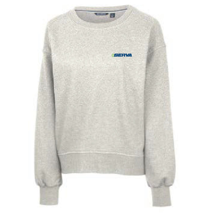 CUTTER & BUCK - Saturday Cotton Blend Womens Crew Neck Sweatshirt